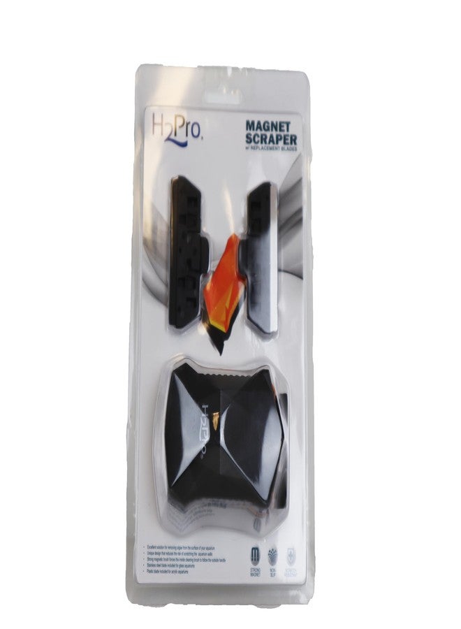 H2Pro Large Aquarium Algae Magnet Scraper (Glass/Acrylic), for Glass Thickness up to 1/2" - Image 1